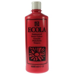 Talens Ecola gouache flacon de 1000 ml, écarlate