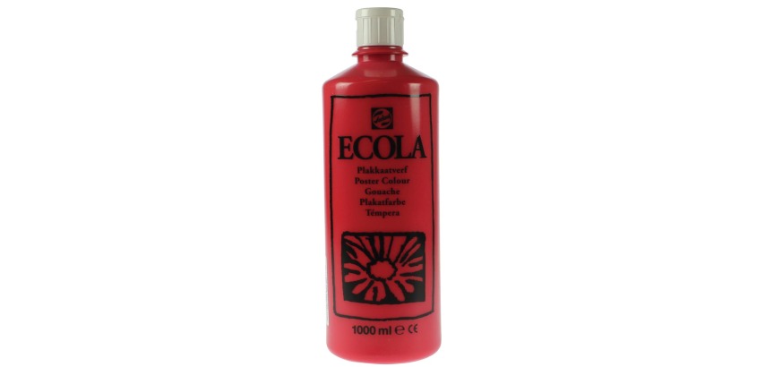 Talens Ecola gouache flacon de 1000 ml, écarlate