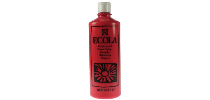 Talens Ecola Gouache 1000 ml Flasche, Scharlachrot