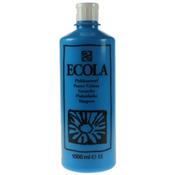 Talens Ecola gouache flacon de 1000 ml, bleu clair