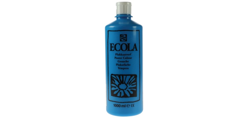 Talens Ecola gouache bottle of 1000 ml, light blue