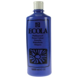 Talens Ecola gouache flacon de 1000 ml, bleu foncé