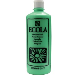 Talens Ecola plakkaatverf flacon van 1000 ml, lichtgroen