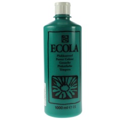Talens Ecola plakkaatverf flacon van 1000 ml, donkergroen