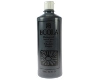 Talens Ecola plakkaatverf flacon van 1000 ml, zwart
