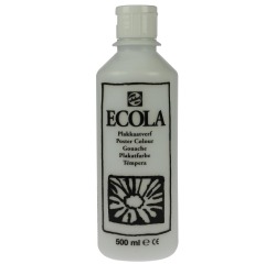 Talens Ecola gouache flacon de 500 ml, blanc