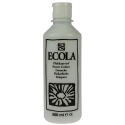 Talens Ecola gouache flacon de 500 ml, blanc