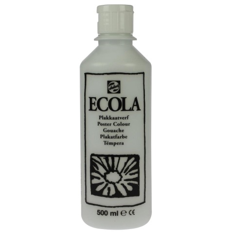 Talens Ecola gouache flacon de 500 ml, blanc