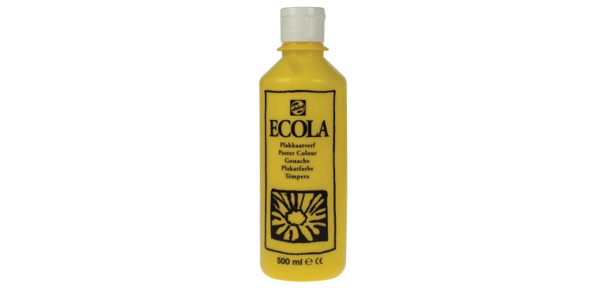 Talens Ecola gouache flacon de 500 ml, jaune