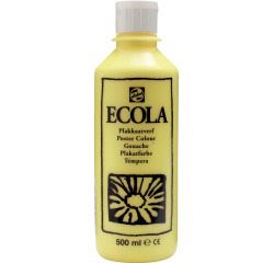 Talens Ecola plakkaatverf flacon van 500 ml, citroengeel