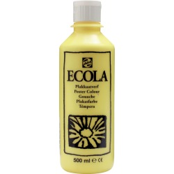 Talens Ecola gouache flacon de 500 ml, jaune citron