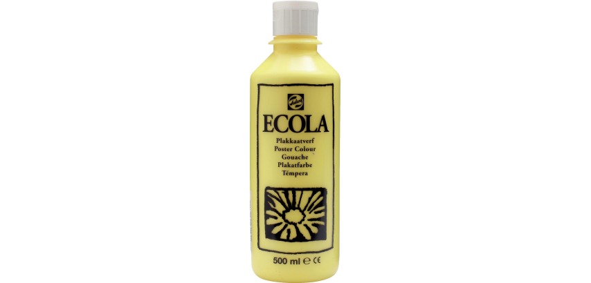 Talens Ecola gouache bottle of 500 ml, lemon yellow
