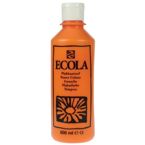 Talens Ecola plakkaatverf flacon van 500 ml, oranje