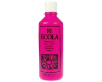 Talens Ecola plakkaatverf flacon van 500 ml, tyrisch roze (magenta)