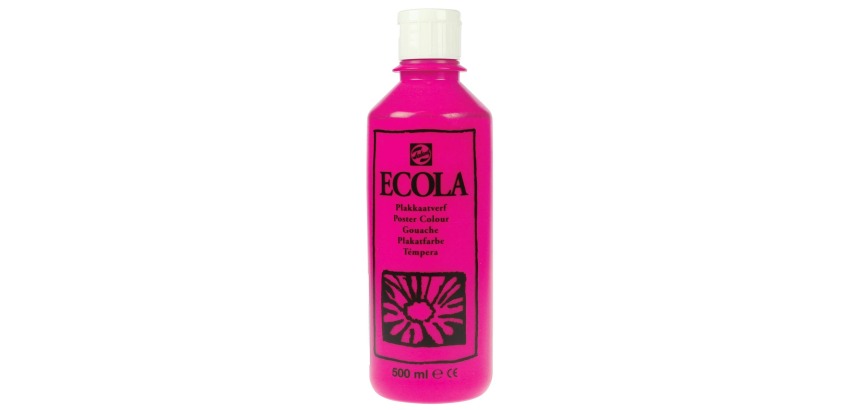 Talens Ecola gouache flacon de 500 ml, rose tyrien (magenta)