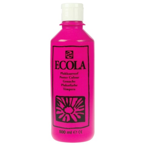 Talens Ecola gouache flacon de 500 ml, rose tyrien (magenta)