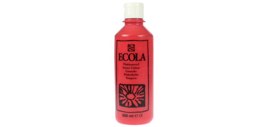 Talens Ecola gouache bottle of 500 ml, scarlet