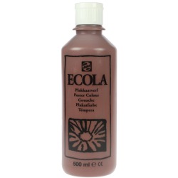 Talens Ecola gouache flacon de 500 ml, brun