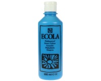 Talens Ecola plakkaatverf flacon van 500 ml, lichtblauw