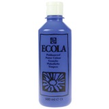 Talens Ecola gouache flacon de 500 ml, bleu foncé