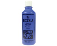 Talens Ecola plakkaatverf flacon van 500 ml, donkerblauw