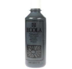 Talens Ecola plakkaatverf flacon van 500 ml, zwart