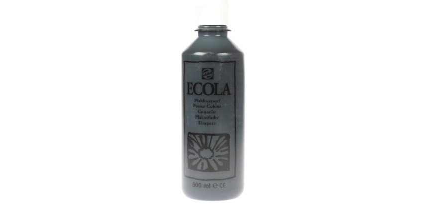 Talens Ecola gouache flacon de 500 ml, noir