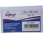 Bronyl U-förmige Hülle aus transparentem PVC mit 140 Mikron, ft Kreditkarte