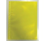 Bronyl Pochette perforée, jaune, paquet de 50
