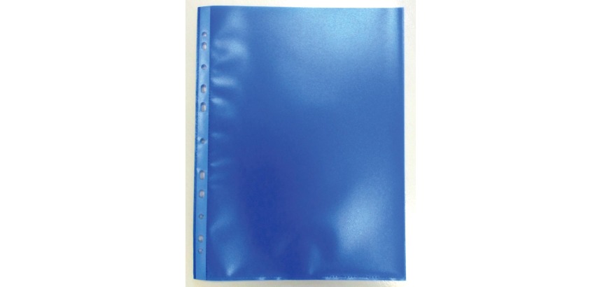 Geperforeerde showtas, blauw, pak van 50