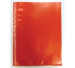 Bronyl Pochette perforée, rouge, paquet de 50