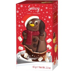 Hamlet chocolat bonhome de neige fondu avec mallows, boîte de 65 g