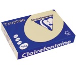 Clairefontaine Trophée Pastel, papier couleur, A4, 160 g, 250 feuilles, chamois