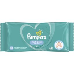 Pampers Fresh Clean vochtige doekjes, pak van 52 stuks