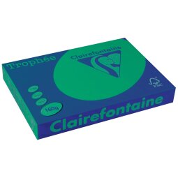 Clairefontaine Trophée Intens, papier couleur, A3, 160 g, 250 feuilles, vert sapin