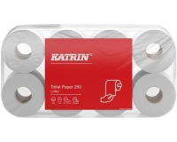 Katrin toiletpapier, 3-laags, 250 vel per rol, pak van 8 rollen
