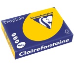 Clairefontaine Trophy Intense, colored paper, A4, 160 gsm, 250 sheets, sunflower yellow