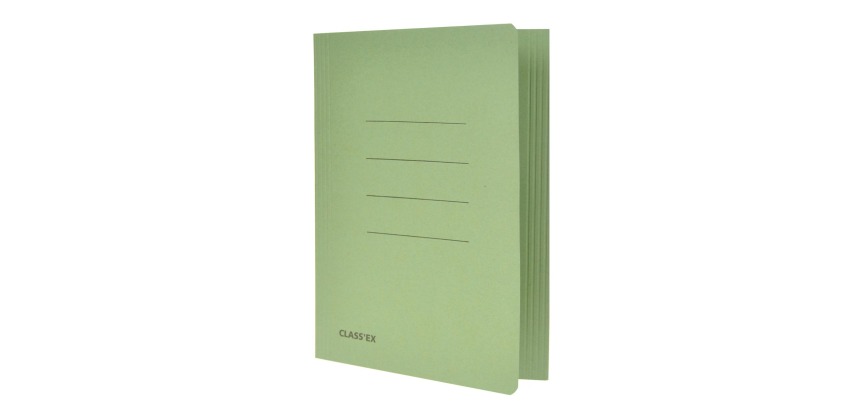Class'ex green filing folder, size 18.2 x 22.5 cm (for notebook size)