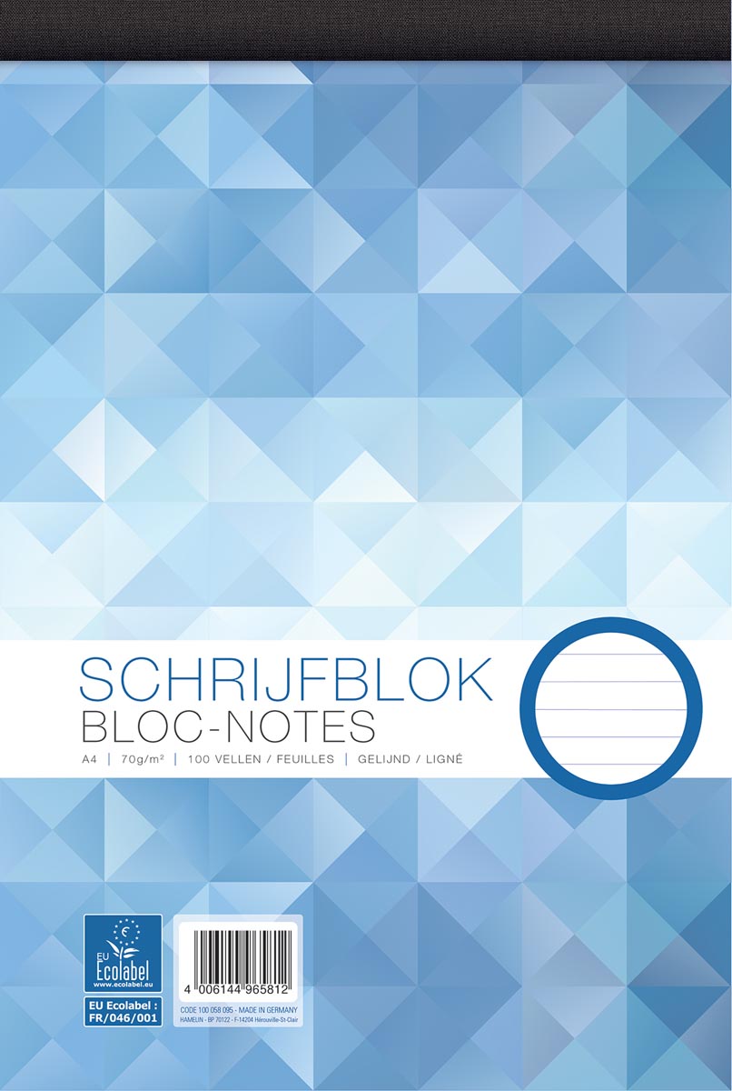 Bloc-note A4 - 70g - 50 feuil. - ligné