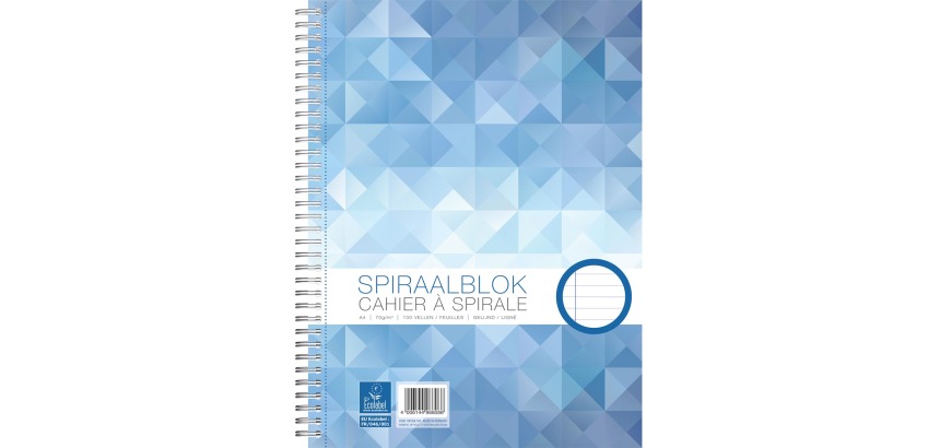 Bloc à spirale WORK A4 ligné 100 feuilles 70g