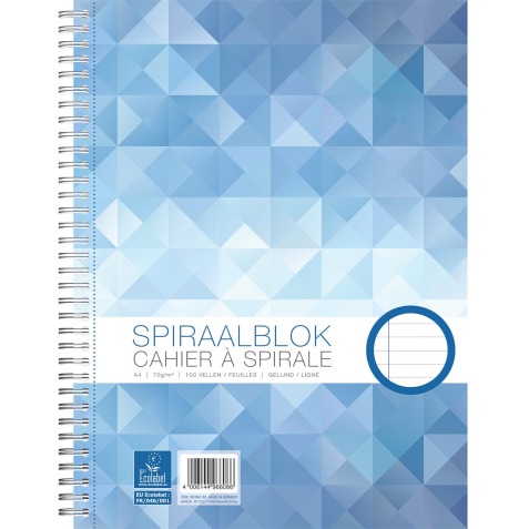 Oxford cahier spirale Work, ft A4, 100 feuilles, 70 gr, ligné