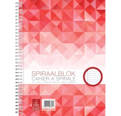 Bloc à spirale WORK A4 carreau 5mm 100 feuilles 70g