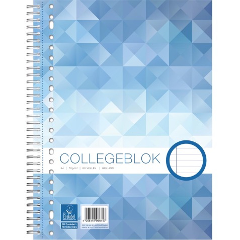 Work bloc de cours Collège, ft A4, ligné, 80 pages