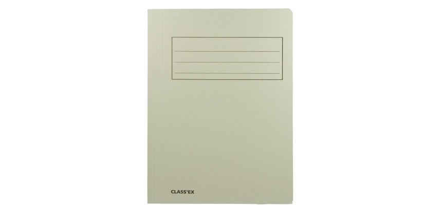 Class'ex chemise de classement, gris, ft 23,7 x 34,7 cm (pour ft folio)