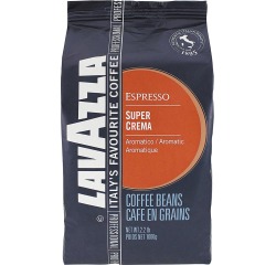 Lavazza café en grains super crema, sac de 1 kg