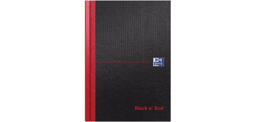 Notitieboek Oxford Black n' Red A5 96vel lijn
