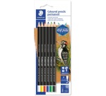 Staedtler Lumocolor crayon de couleur permanent, blister de 6 couleurs