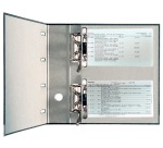 Classeur Leitz 1092 bancaire 2 mécanismes A4 75mm carton noir