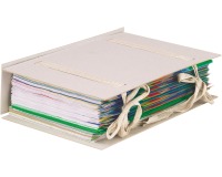 Esselte farde extensible, avec 2 rubans, carton, gris