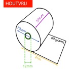Spool without wood, 60 g, width 57 mm, diameter +/- 70 mm, core 12 mm, length 41 m